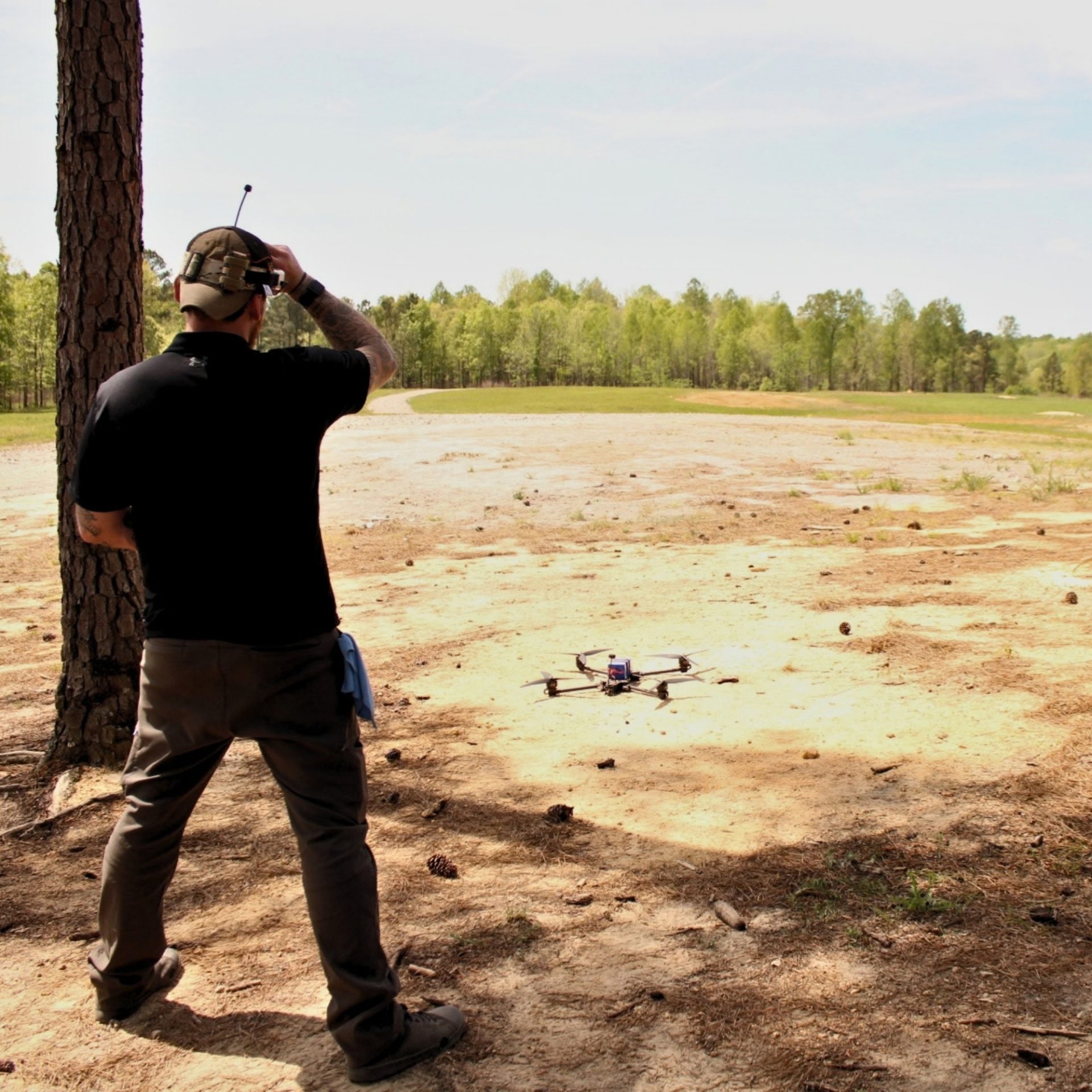FPV Pilot flys in Intermediate FPV Tactical Flight Course